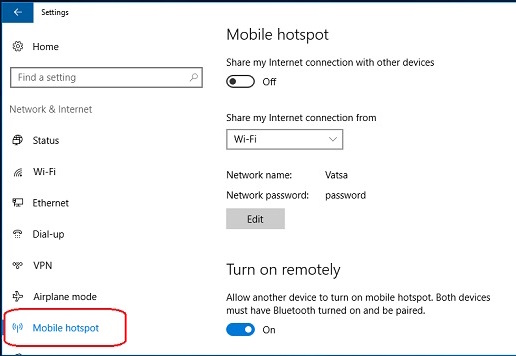 Mobile Hotspot
